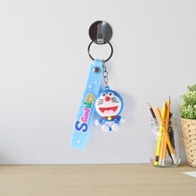 Cute Cartoon Silicone 3D Key Chain with Metal Hook & Strap (Pack of 1 / Mix Design)