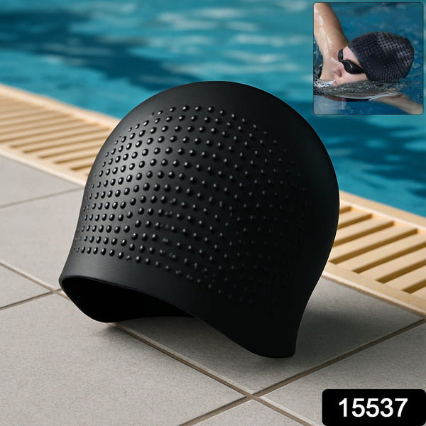 Knx Premium Silicone Waterproof Swimming Cap (1 Pc)