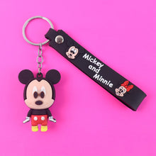 Cute Cartoon Silicone 3D Key Chain with Metal Hook & Strap (Pack of 1 / Mix Design)