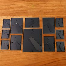 Premium Black Photo Frame Set 12 Pcs Wall Hanging Gallery Frames