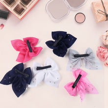 Hair Bow Knot Clip Suitable For Girls (12 Pc / Multicolour & Mix Design) Hair accessories